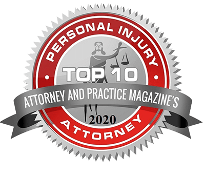 Top Ten Personal Injury Attorney from Attorney & Practice Magazine 2020